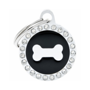 My Family Hundetegn Glam cirkel m. kdben - Sort